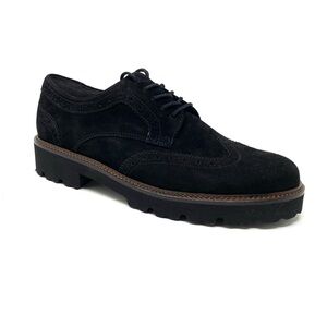 Gabor 05.244 Oxford Schwarz Black Suede Platform Made in Portugal